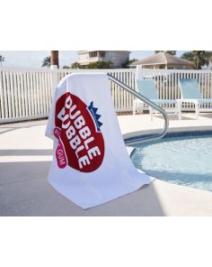 Beach Towel MaxxColor Deluxe White (35″ x 60″) (Min 25)