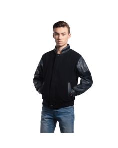 Youth Melton and Leather Jacket 