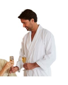 Bathrobe - Diamond Microfiber Shawl Collar Robe (Min 15)