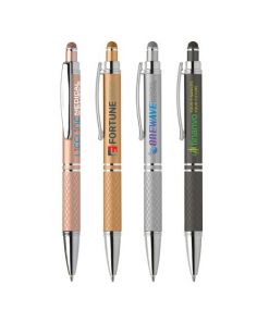 A - Phoenix Softy Metallic w/ Stylus - Color Jet (Min 100)