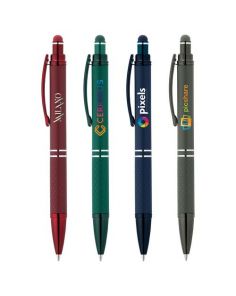 A - Phoenix Monochrome Pen w/ Stylus - Color Jet (Min 100)