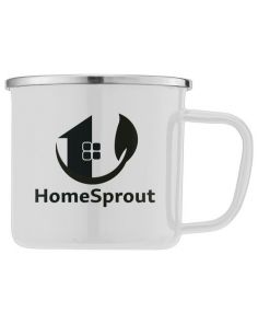 "A" Wyoming - 13 oz. Stainless Steel & Enamel Campfire Mug (Min 50)