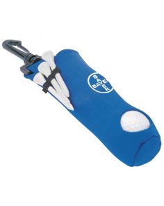 Golf Ball &Tee Dispenser Neoprene - 2.5" W x 6.5" H (Min 75)