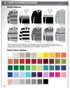 Cotton Collegiate Stripe Rugby Shirts (Min 12)