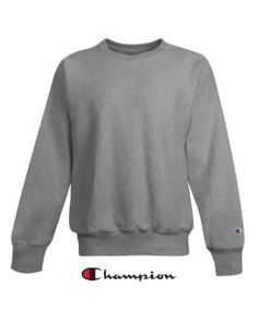 10 colours Unisex Champion Reverse Weave Crew Sweatshirt Custom Embroidered (Min 12)