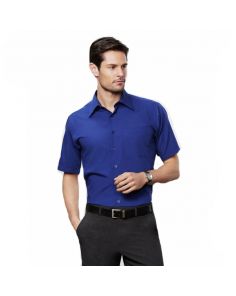 Men's Metro Short Sleeve Solid Colour Poplin Shirt 
