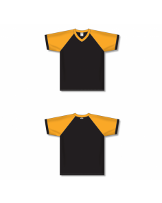 V-Neck Volleyball Jerseys - Black/Gold