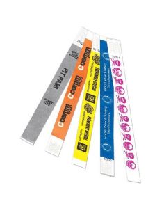 Tear Proof Wristband, Silkscreen